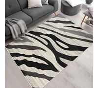 Mazovia Alfombra Moderno - Diseño Moderno de Salón Grande - Pelo Corto - Alfombras de Habitación de Matrimonio, Dormitorio y Comedor - Gris - 80x150 cm