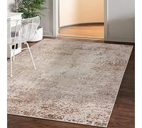 Mazovia Alfombra Moderno - Diseño Moderno de Salón Grande - Pelo Corto - Alfombras de Habitación de Matrimonio, Dormitorio y Comedor - Motivo Abstracto Vintage - Beige 200x300 cm