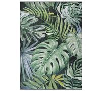 Mazovia Alfombra Moderno - Diseño Moderno de Salón Pelo Corto - Floral Alfombras Vintage Abstractas - Alfombra de Matrimonio, Dormitorio - Lavable, Antideslizante - Alfombras 80x150cm Verde