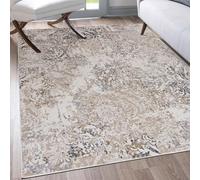 Mazovia Alfombras Crema Abstrait Vintage Alfombras - Alfombras para Salón, Dormitorio, Comedor, Oficina - Tapis à Poils Courts Rectangle - Certificado Oeko-Tex - Crème Beige Alfombras - 160 x 230 cm