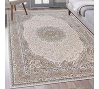Mazovia Alfombras Crema Vintage Alfombras - Alfombras para Salón, Dormitorio, Comedor, Oficina - Tapis à Poils Courts Rectangle - Certificado Oeko-Tex - Crème Beige Alfombras - 160 x 230 cm