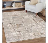 Mazovia Alfombras - Moderno Abstracto Alfombras - Alfombras para Salón, Dormitorio, Comedor, Despacho - Pilas Cortas Rectángulo - Certificado OEKO-TEX - Elegante Alfombras - Beige Crema - 120 x 170 cm