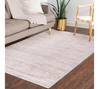 Mazovia Alfombras - Moderno Abstracto - Alfombras para Salón, Dormitorio, Comedor, Despacho - Pilas Cortas Rectángulo - Certificado Oeko-Tex - Elegante Alfombras - Beige Blanco - 200 x 300 cm