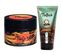 Mazzaci Kit de bronceado TanGo Acelerador de bronceado + bronceador TanQuick para tomar el sol y bronceado durante todo el año