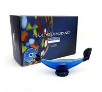 MAZZEGA ART & DESIGN, Góndola de cristal de Murano, una obra maestra de la escultura creada por los mejores maestros de Murano, un símbolo de elegancia y tradición. (BLU)