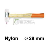 Beta 1390N 28 - Mazos de cabezas intercambiables en nailon, mango en madera