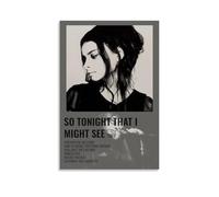 Mazzy Star - Póster impermeable con texto en inglés "So Tonight That I May See", decoración de pared, sala de estar, baño, cocina, multifuncional, moderno, fácil de limpiar, regalos decorativos, 50 x
