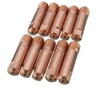 Mb 15ak Mig Mag Punta de soplete de soldadura Plus M6 Juego de boquillas de gas de cobre de 0,6 mm, 0,8 mm, 1,0 mm, 1,2 mm, aperturas compatibles con soldadores Mig de aleación de cobre resistente