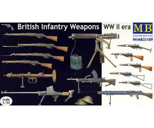 MB British Infantería Weapons Vickers Mk.i Tinta Bren Boys Sten Lee-Enfild Piat