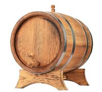 MB Manufaktura Barel Barril de Madera de Roble Oscuro para Whisky, Vino y Licor - Carbonizado, Grande, 5 Litros