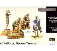 MB Masterbox Alemán Tankman África Korps Equipo de Tanque 1 :3 5 Con Burro