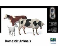 MB Masterbox Animales Domésticos 2 Vacas + 1 Cabra Figura Kit 1:35