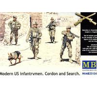 MB Masterbox Figuras Modern US Infantry Dog Cordon Y Search 1:35