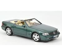 Norev NV183753 1:18 Mercedes-Benz SL 500 1999-Modelo Coleccionable metálico Verde, Multi