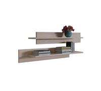 MB Muebles Bonitos, Estante de Pared Luke, Pack 2 Baldas de Melamina Mate, Color Sonoma, Largo 100 cm