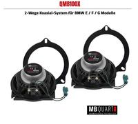 MB Quart QMB100X 2-Wege Engatusar Altavoz Compatible Con BMW E/F/G Modelos