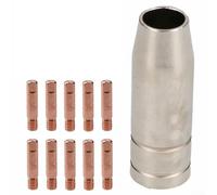 MB15 MIG - Kit de consumibles con puntas para boquilla Clarke SIP MIG130 MIG200 soldadores 14AK 15AK antorcha (0,8 mm)