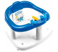 mBaby Asiento de baño para bebés con juguetes, Los Pitufos, de 6 a 16 meses, blanco, asiento de baño para bebé, asiento de baño