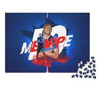 Mbappé Puzzle De Madera 1000 Piezas - Fútbol Rompecabezas Creativo para Adultos, Juego De Lógica 3D, Decoración Moderna Y Regalo 1000pcs (75x50cm)