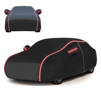 MBBROS Funda Coche Exterior para Jeep Commander 2006 2007 2008 2009 2010, Nieve Impermeable Rayos UV a Prueba de Polvo Lona para Coche con Cremallera Lateral,A-Red