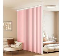 MBBTAG Cortina con Barra Recta Extensible, Separador de Habitación Sin Taladrar, Ajustable en Anchura, Instalación en Pared Sin Daños, para Dividir Ambientes en Salón, Dormitorio, 180-350 cm