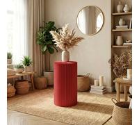 MBBTAG Soporte para Flores de Cartón, Pedestal Cilíndrico Redondo, de Cartón Grueso Plegable y Estructura de Panal, Soportan Libros y Objetos Decorativos para Bodas, Fiestas y Hogar