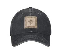 MBDXIOQW Gorra de béisbol Personalizada Unisex Fleur De lis Pastel Gold para Hombres Algodón Ajustable Fleur De LYS Lily Flower Dad Hat Performance Snapback Caps Birthday Hat