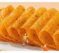 MBETA Rebanada Picante Grande a la Antigua una Gran cantidad de bocadillos picantes, película de Leche de Soja Picante, Comida de Ocio nostálgica, Tiras picantes, 3 envases