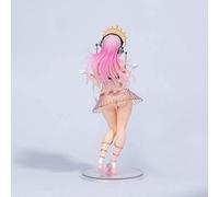 MBGKFNDP Figura de acción desmontable de 25 cm, exquisita Nitro Super Sonic: Super Sonico Libra, figura de acción de PVC, modelo de chica bonita hecha a mano, escultura de personaje, computadora de