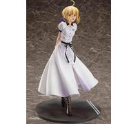 MBGKFNDP Hantai Anime Girl Figura de 24 cm Japón Anime Fate/Stay Night Saber Altria Pendragon British Travelogue Pintado PVC Figura de acción estatua Ornamento Modelo Muñeca Regalo Japón Adulto