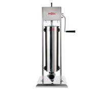 MBH - Embutidora industrial de salchichas manual INOX para hostelería. Máquina para embutir chorizos profesional vertical.