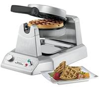 MBH - Máquina de gofres profesional WARING doble para gofres redondos hostelería. Gofrera industrial eléctrica para cafetería, bar y restaurante.