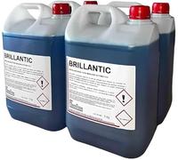 MBH - Pack de 4 Garrafas de Abrillantador BRILLANTIC para Lavavajillas Automáticos. Aditivo de Aclarado Profesional para Hostelería con Brillo y Secado Rápido (4x5 kg)
