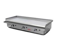 MBH - Plancha a gas profesional para bar y restaurante 100 cm 3 quemadores. Plancha a gas cocina industrial hostelería - MADE IN SPAIN