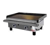 MBH - Plancha vitrocerámica a gas profesional 60 cm para hostelería. Fry top de asar VITRO GAS para cocina industrial de bar y restaurante.