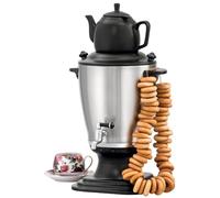MBH - Samovar Profesional 3,2L para Hostelería y Bares. Hervidor de Agua Industrial con Tetera