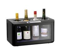 MBH - Vinoteca Profesional pequeña 12-18º compacta para 5 botellas. Cava de Vino Expositor de barra y contrabarra con Refrigeración termoeléctrica y control de temperatura LED para Hostelería.