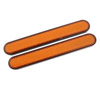 MBH313 Adhesivo Reflector for Horquilla Delantera de Motocicleta, Deslizador Patas Inferiores, Tapa pestillo alforja, Advertencia Seguridad, Compatible con H&Arley Sportster MBH313