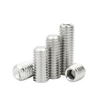 MBHHU 1-30 Piezas de Acero Inoxidable 304 M3 M4 M5 M6 M8 M10 Tornillo máquina sin Cabeza Hexagonal con Extremo cóncavo y Plana (M10x8-5 Piezas)(M4x16-10Pcs)