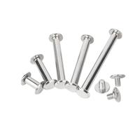 MBHHU 10/5 Piezas M4 M5*4-30mm Perno de Acero Inoxidable Remache presión Tornillo Chicago Libro Poste Mezcla Tornillo (M4x45-5 Piezas)(M5x65-5pcs)