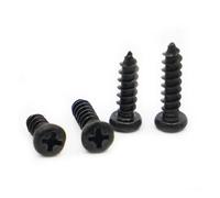 MBHHU 100 Tornillos for portátil M1.2 .4 .7 de Cabeza Plana, autorroscantes, for electrónica y Madera (6 mm, ., Unidades)(3mm,M1.7 100pcs)