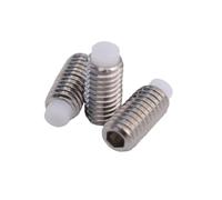 MBHHU 2-10 Piezas M3 M4 M5 M6 M8 M10 Tornillo de fijación con Cabeza Hexagonal Acero Inoxidable 304, Casquillo, Extremo Convexo plástico y Nylon (M8X8 5 Piezas)(M3x17 10PCS)