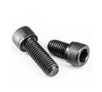 MBHHU 3/5 Piezas UNC Grado 12.9 Tornillo de Cabeza Hexagonal con Casquillo Acero al Carbono (1", 4-40 (5 Piezas))(1",4-40(5pcs))