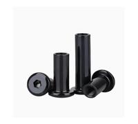 MBHHU 5-10 Piezas M3 M4 M5 M6 M8 Tuerca for Muebles de Acero Inoxidable Color Negro, Remache Cabeza Hexagonal Plana Grande, Conector, Tuerca Manguito inserción (M6 5, 50 mm (L))(M6 5Pcs,12mm (L))