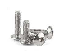 MBHHU 5-10 Piezas M4 -M6 Tornillos de Cabeza Hexagonal con hexágono Interior Acero Inoxidable 304, separadores Tornillos Plana Redonda (8 mm, M5 (10 Piezas))(8mm,M4(10Pcs))