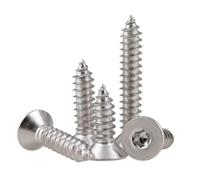 MBHHU 50 Tornillos autorroscantes de Acero Inoxidable con Cabeza Plana y hexágono Interior, Medidas M2, .5, M3, ., M4, M5, M6 M8; Unidades; 25 mm(M6 20mm)
