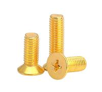 MBHHU Tornillo de latón M2 - M12 con Cabeza Plana avellanada Phillips, Rosca métrica, 55 mm(M8 (4Pcs),70mm)