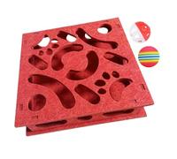 Mbiyhggta Puzzle Toys para Gatos | Labyrinth de Entrenamiento de Inteligencia, Gatos Que significan: estimulando Juguetes con Campanas y Pelota contra el aburrimiento para Gatitos y Personas Mayores,