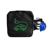 Mbiyhgta Bolsa de cable de carga de vehículo, bolsa impermeable con asa de cable de carga EV, adaptadores de cables de extensión EV, contenedor organizador de maletero de coche para herramientas de