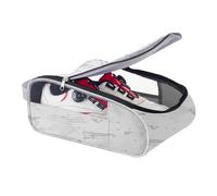 Mbiyhgta Bolsa para zapatos de golf, bolsa de zapatos con doble cremallera, funda de viaje transpirable, bolsas plegables para zapatos deportivos, calcetines, camisetas, pelotas de golf, White, Refer